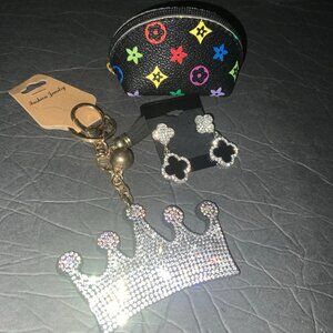 Elegant Rhinestone Accessories Set